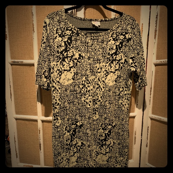 Lularoe 2X EUC Jaquard Julia Dress - Picture 1 of 3